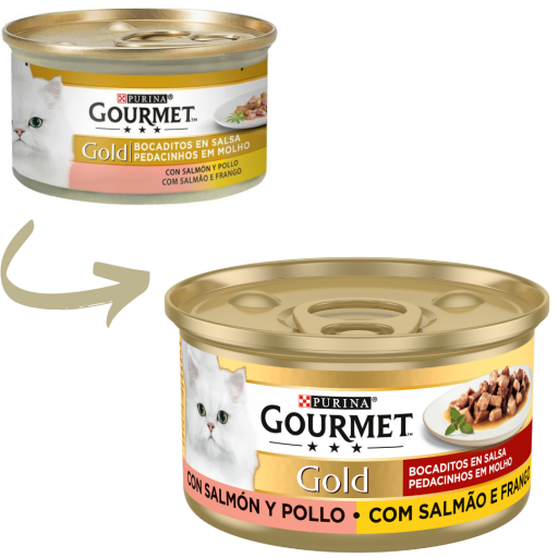 GOURMET GOLD Nourriture pour chats, bouchées tendres