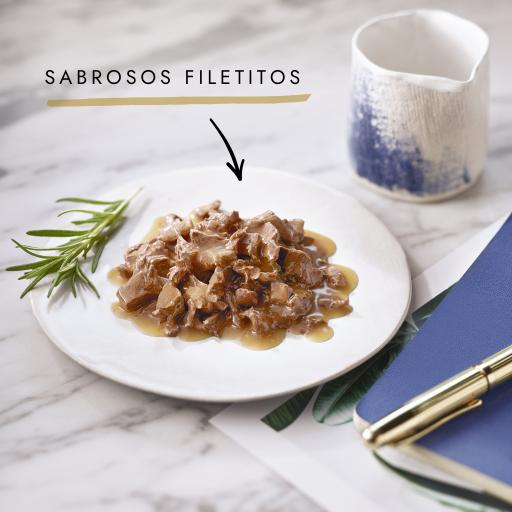 Gourmet Perle Mini Filetes en Salsa Multipack: Cordero, Pollo, Conejo, Ternera