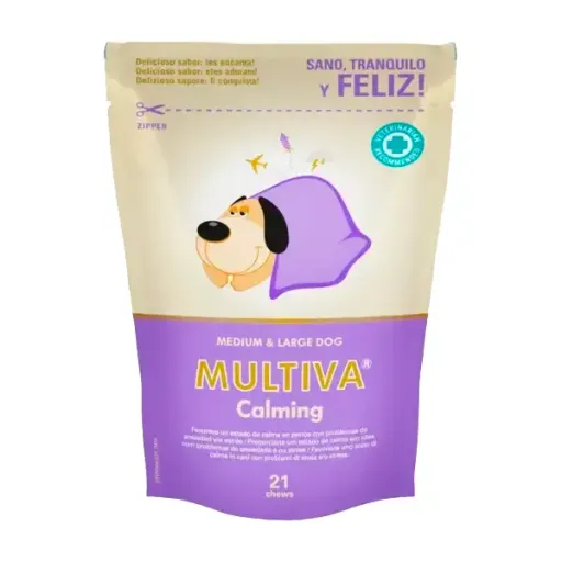 Suplemento Calmante Multiva Calming Medium & Large Dog 21 Comp. Mastigáveis