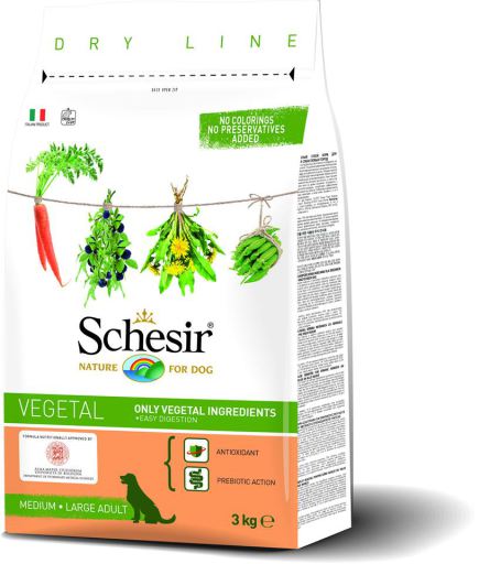 Schesir Vegetal ração vegetariana para cães Adult Dog Medium/Large 3Kg Schesir Vegetal ração vegetariana para cães Adult Dog Medium/Large 3Kg