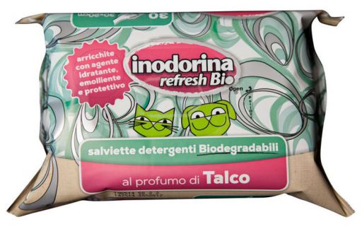 Toallitas H&uacute;medas Refresh Bio Talco