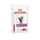 Royal Canin Cibo Secco per Gatti Cibo Umido Renale Feline con Tonno 12x85 gr