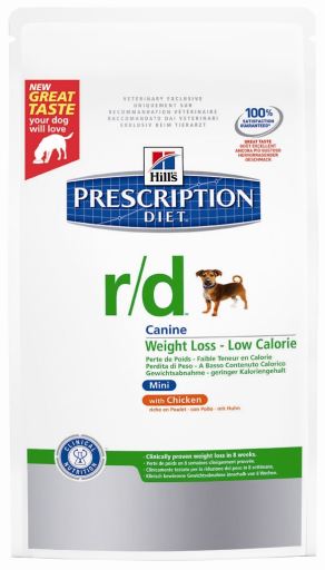 Prescription Diet R/D Weight Reduction Mini Dog com Frango
