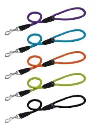 Gloria Pets Correa de Nylon Redonda Negra