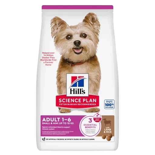 Hill's Science Plan Small & Mini Adult 1-6 com Borrego & Arroz