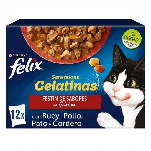 Purina Felix Multipack Sensations Gelatinas Selección de Carnes Purina Felix Multipack Sensations Gelatinas Selección de Carnes