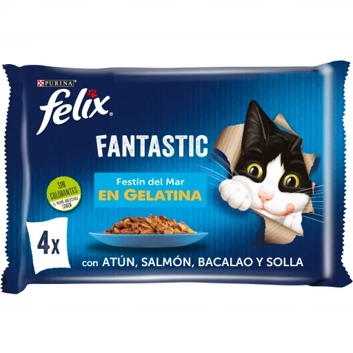 Purina Felix Multipack Fantastic Festa di mare in gelatina Purina Felix Multipack Fantastic Festa di mare in gelatina