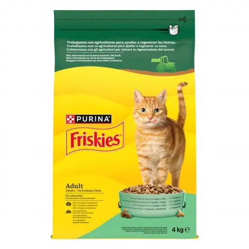 Purina Friskies Adult Cat com Coelho, Frango e Legumes