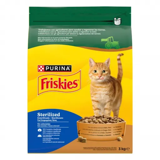 Purina Friskies Sterilisierte Katze denken Truthahn und Gem&uuml;se