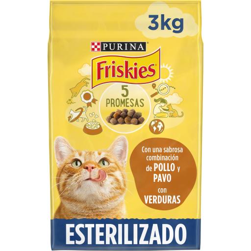 Purina Friskies Sterilisierte Katze denken Truthahn und Gem&uuml;se
