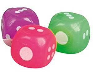 Flamingo Dice With Light For Cats