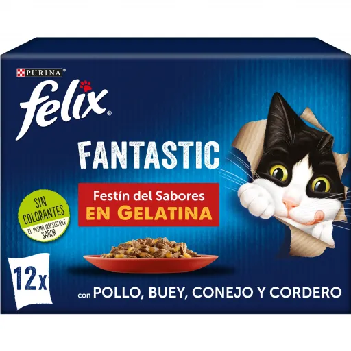 Purina Felix Multipack Fantastic Festín de Carnes en Gelatina Purina Felix Multipack Fantastic Festín de Carnes en Gelatina