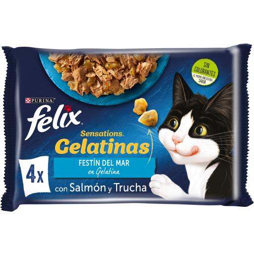 Purina Felix Multipack Sensations Gelatinas Selección de Pescados Purina Felix Multipack Sensations Gelatinas Selección de Pescados