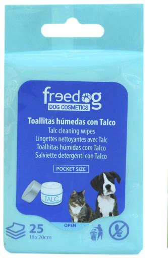 Freedog Talc towelettes 18X20Cm