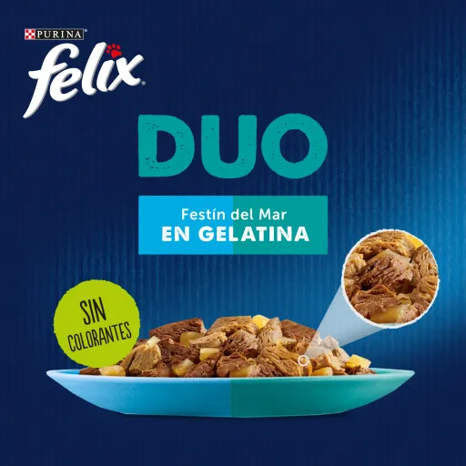 Purina Felix Multipack Surtido Fantastic Duo Festín del Mar en Gelatina Purina Felix Multipack Surtido Fantastic Duo Festín del Mar en Gelatina