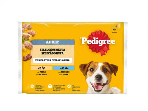 Pedigree Nourriture humide chiens en multiple &agrave; saveur de poulet et d'agneau