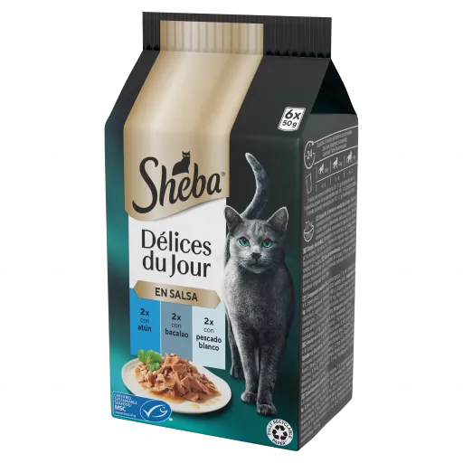 Sheba D&eacute;lices Du Jour Wet Food for Cats Multipack Fish Flavor 