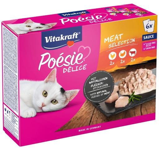 Vitakraft Po&eacute;sie Deli Sauce Carne Sabores Distintos