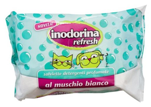 Inodorina Lingettes Humides Refresh - Almizcle Blanc
