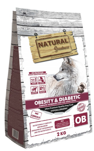 Natural Greatness Dog Obesity & Diabetic Hipoalerg&eacute;nica Sem Cereais