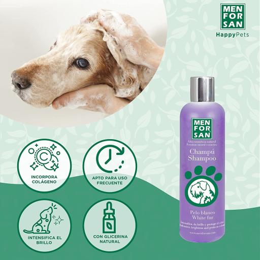 Men For San Champú para Perros de Pelo Blanco