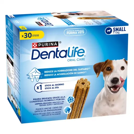 Dentalife Snack for Daily Oral Care in Small Dogs from 7 to 12 Kg Dentalife Snack for Daily Oral Care in Small Dogs from 7 to 12 Kg