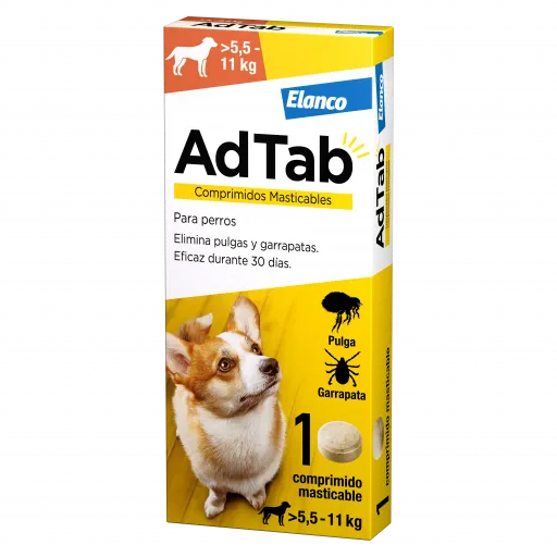 AdTab AdTAb Tableta Masticable Antiparasitaria para Perros (>5,5-11 kg)