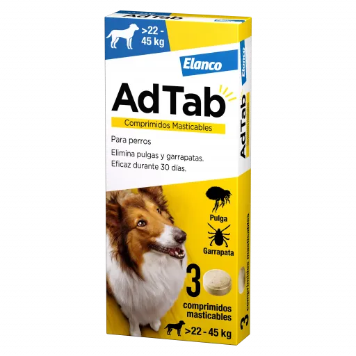 AdTab AdTAb Tableta Masticable Antiparasitaria para Perros (>22-45 kg)