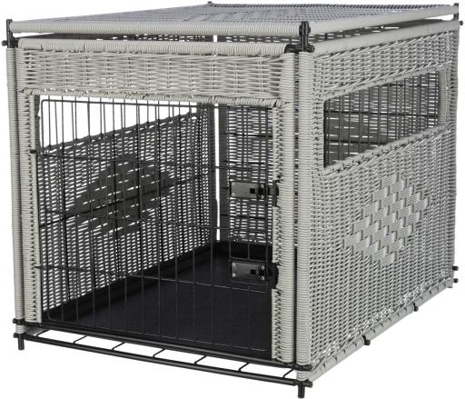TRIXIE Barriere de securite - 4 pieces - 60-160x75 cm - Blanc - Pour chien