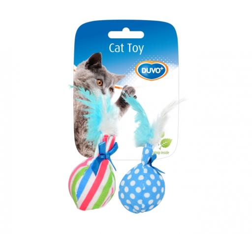 Duvo Plus Juguete Gato Bolas Con Pluma