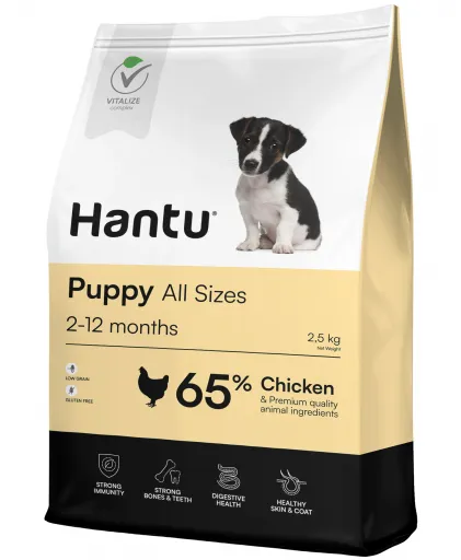 Hantu Puppy 2-12 Meses, Frango e Arroz