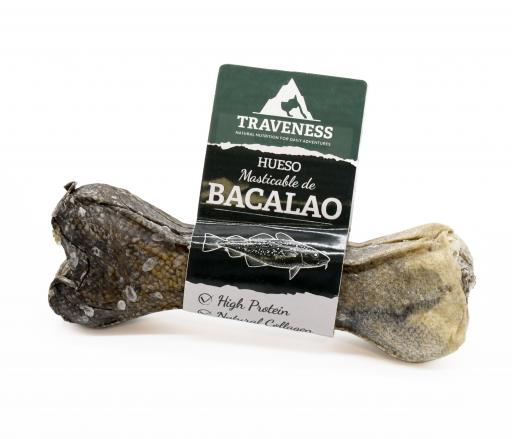 Traveness Hueso masticable de bacalao