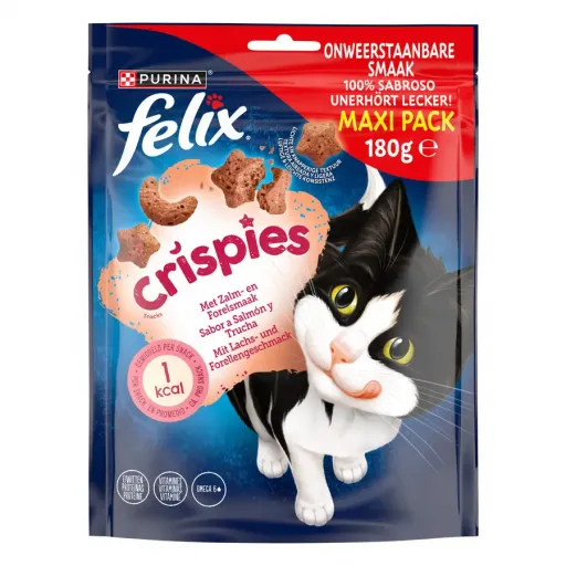Purina Felix Salmon and Trout Crispies Snack for Cats