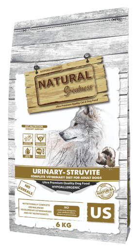 Natural Greatness Veterinary Diet Dog Urinary-Struvite, com Peru & Frango Natural Greatness Veterinary Diet Dog Urinary-Struvite, com Peru & Frango