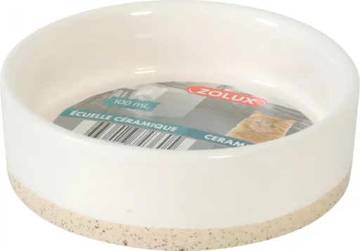 Zolux Olaria Beige Ceramic Bowl for Cats