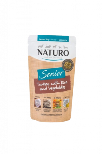 Naturo Turkey and Rice Wet Food for Senior Dogs