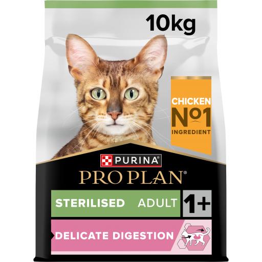Purina Pro Plan Sterilised Adult Cat Delicate Digestion Rico em Frango