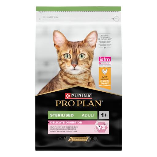 Purina Pro Plan Sterilised Adult Cat Delicate Digestion Rico em Frango