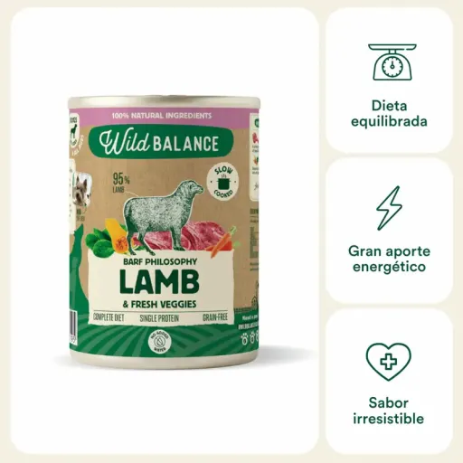 Wild Balance BARF Philosophy Lamb Can for Dogs