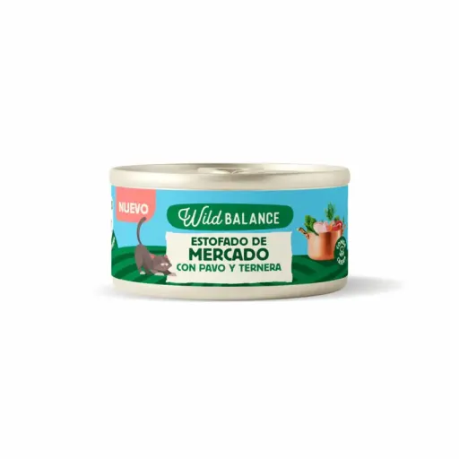Wild Balance Complete Can Market Stew with Turkey and Beef for Cats 80 g
