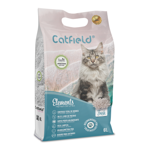 Catfield Areia para gato Elements Fresh