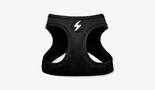 Dashi Peitoral Oxy Mesh Solid Preto para C&atilde;es