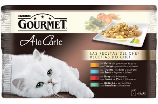 Gourmet Recetas del Chef con Pollo + Trucha + Buey + Bacalao