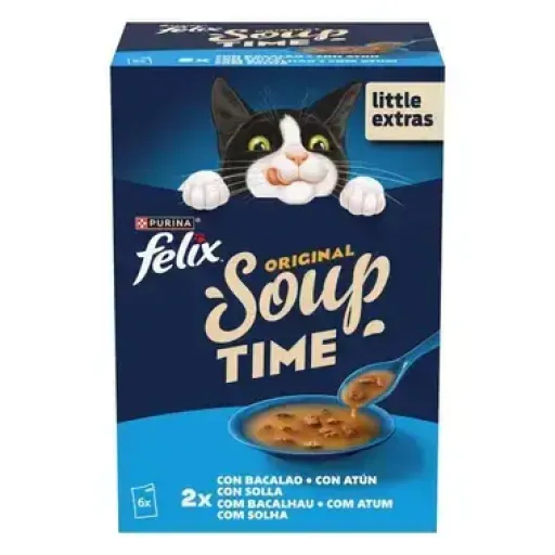 Purina Felix Felix Soup Pescado (6X48G)