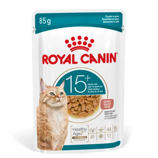Royal Canin Ageing 15+ Wet Food in Gravy for Senior Cats