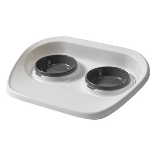 Moderna Tabuleiro com Comedouros Tidy Diner